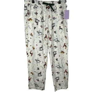 Christmas Dogs Skiing Women’s Pajama Pants